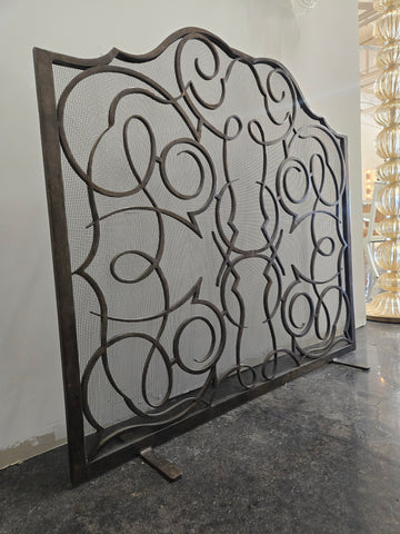 Custom Fireplace Screen