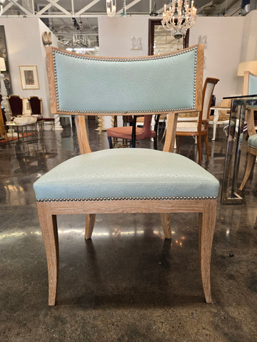 French Cerused Oak Klismos, Chairs ( 4 ) Circa, 1940