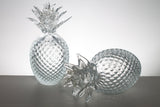 Pair of Clear Murano Glass Pineapples