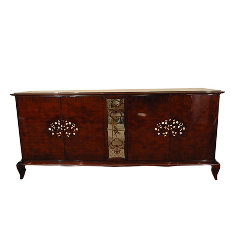 Rosewood Buffet Inlaid with Abalone Shell
