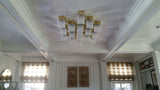 Brass & Murano Glass Ceiling Mounts