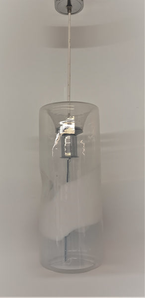 Murano opaline glass lantern by Mazzega, Circa 1970's