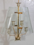 Art Deco Brass & Glass Lantern By Pietro Chiesa