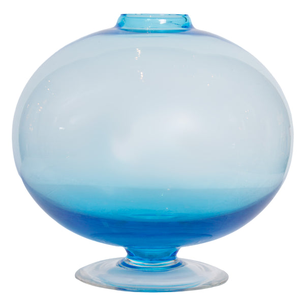 Blue Murano Vase by Venini