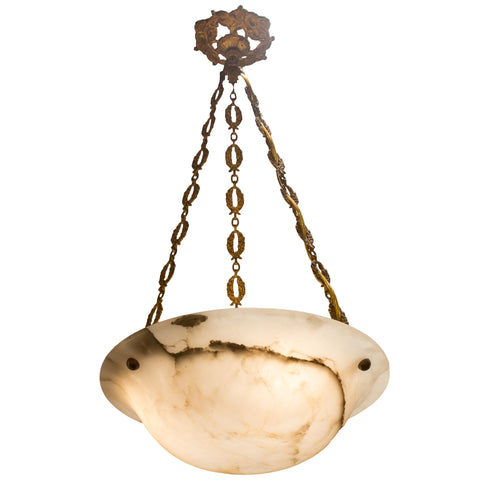 White French Alabaster Fixture