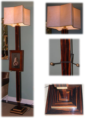 Custom Rosewood Floor Lamp